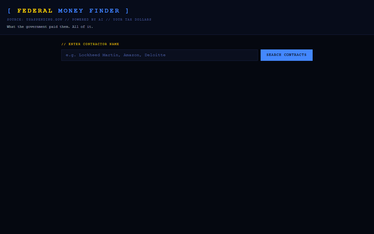 Summer into AI 2026: Federal Money Trail screenshot from the original Substack post.