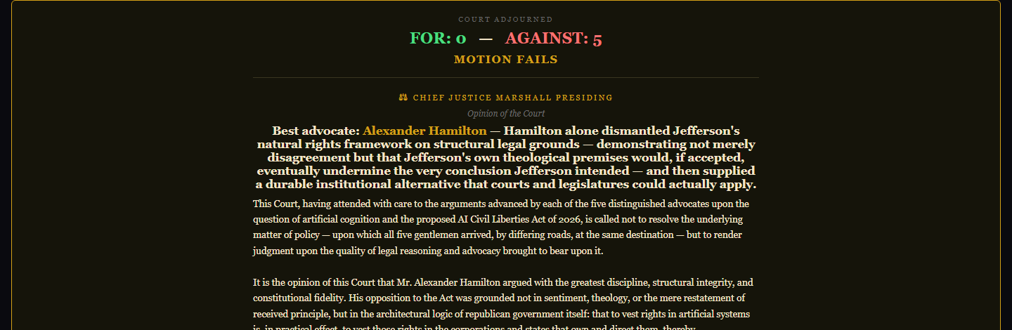 Summer into AI 2026: The Founders' Court screenshot from the original Substack post.