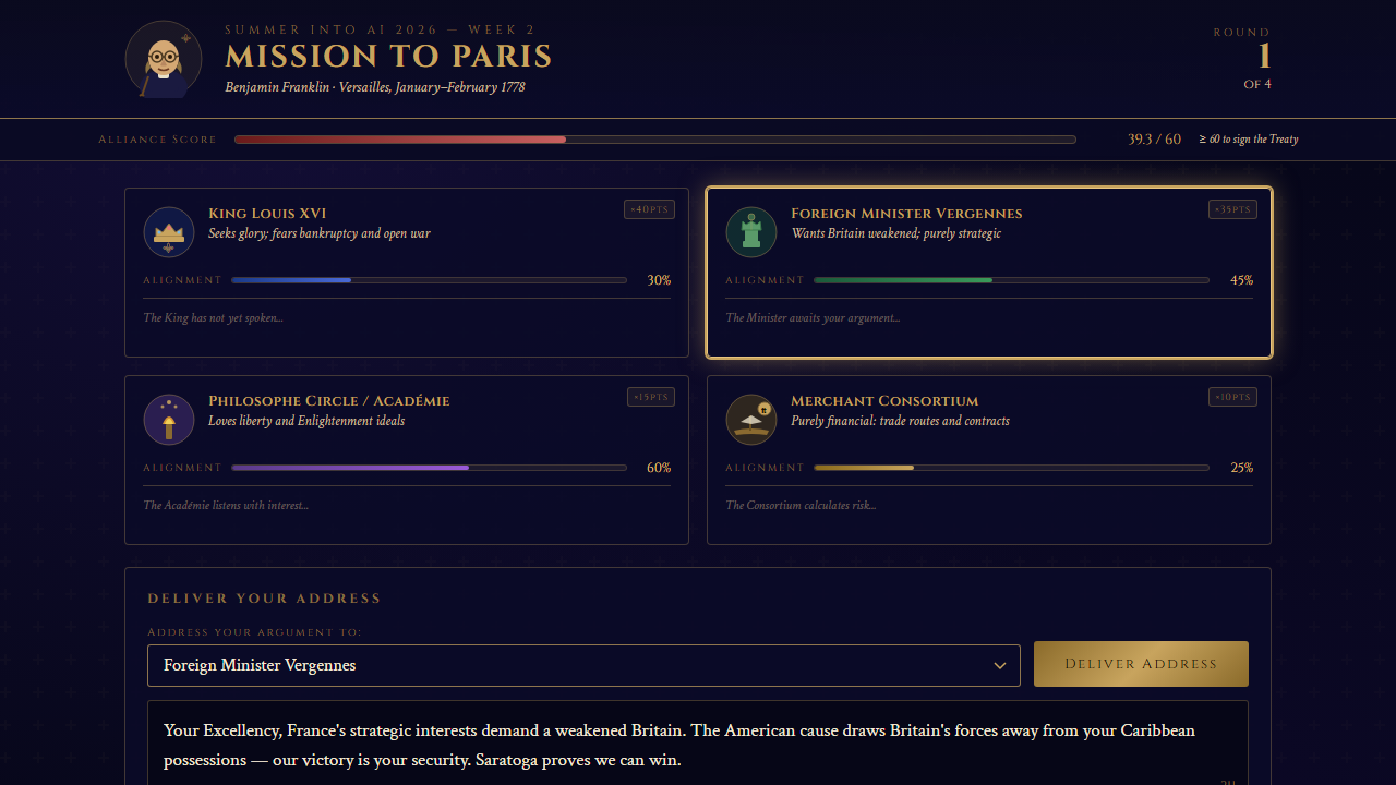 Summer into AI 2026: The French Alliance screenshot from the original Substack post.