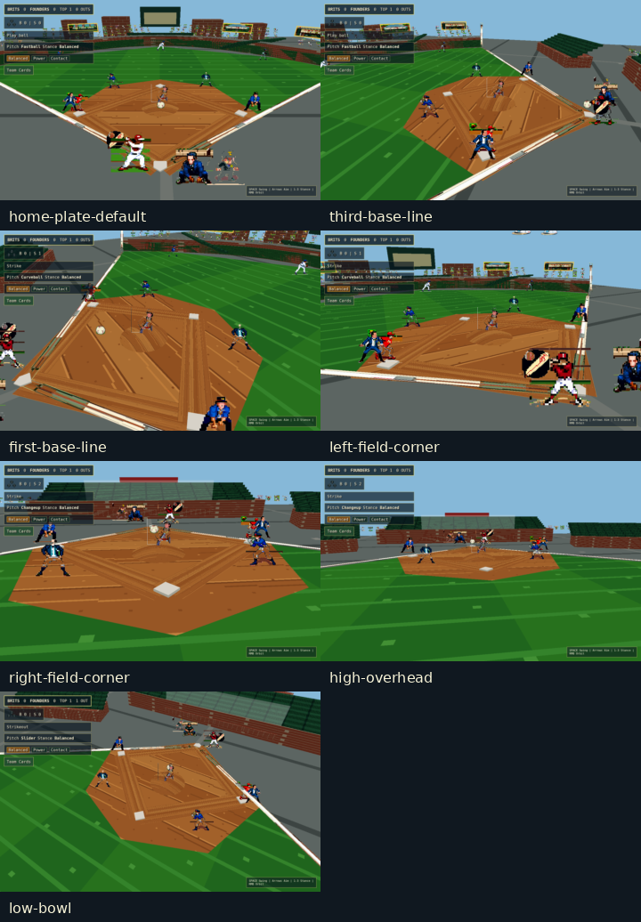 Tall screenshot of a rough AI-generated baseball stadium scene