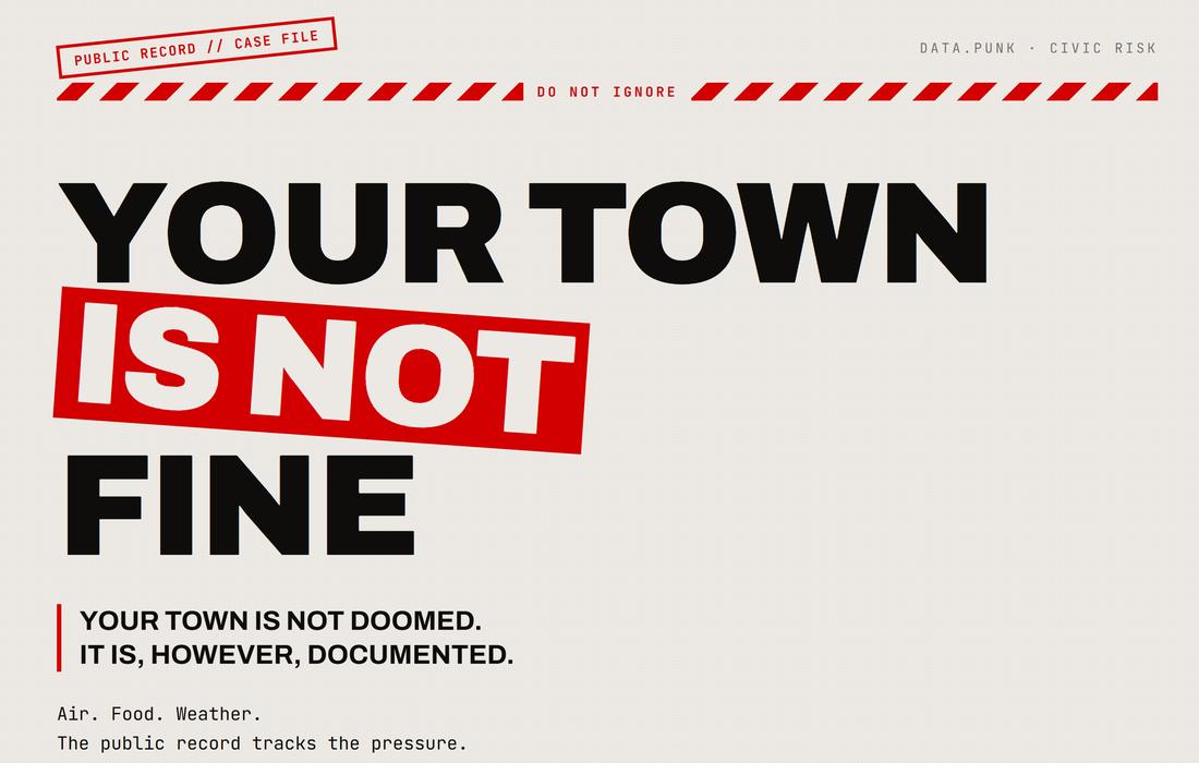 Screenshot from Your Town Is Not Fine