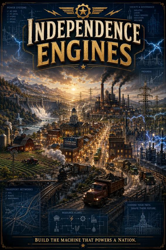 Screenshot from Engines of Independence: I Built a Town Where Every Solution Creates a New Problem