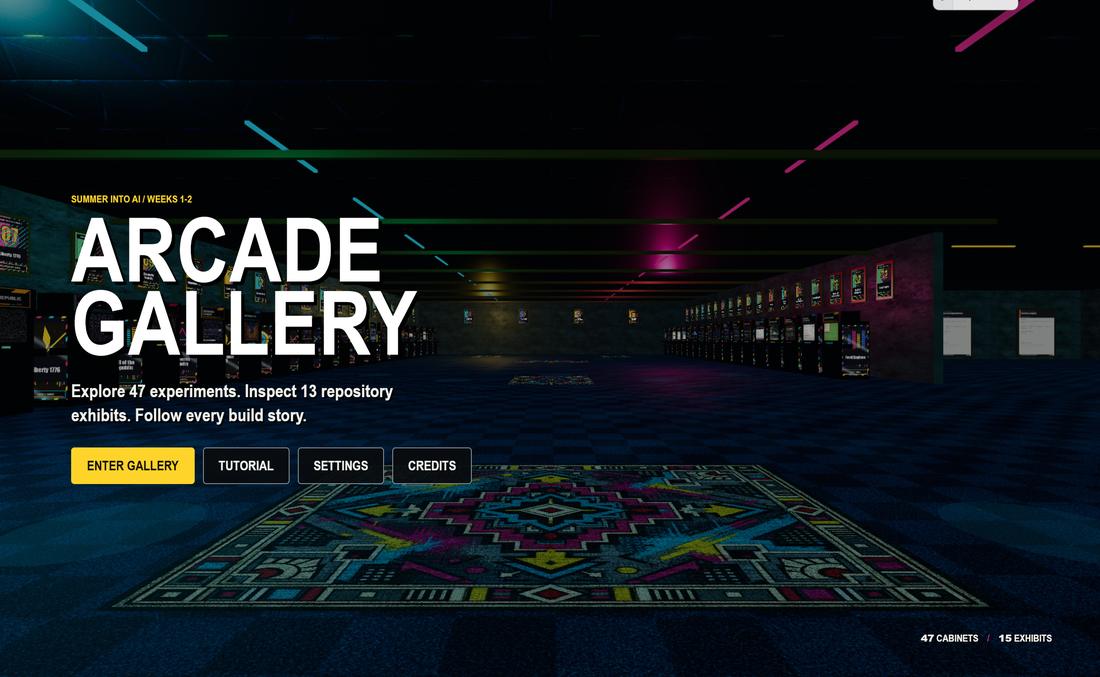 Screenshot from Summer into AI: Eric's Week4 Submission: Arcadia