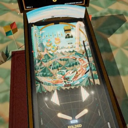 Tiltlab: Folded Thunder: Pinball! image from the original Advisory Hour post.